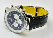 Breitling Navitimer Chrono Leather Strap Watch - Image 6