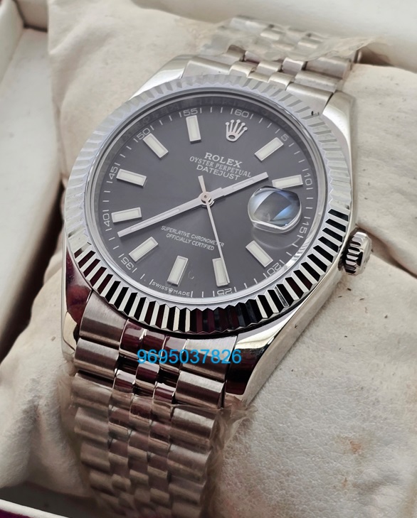 Rolex Date-Just Grey Swiss ETA