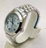 Rolex Day-Date Roman Mark Ice-Blue Swiss Automatic Watch - Image 3