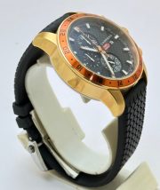 Chopard Mille Miglia Zagato Chronograph Orange Bezel Rubber Strap Watch - Image 4