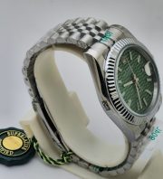 Rolex Date-Just Green Fluted Motif Swiss Automatic Watch - Image 5