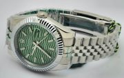 Rolex Date-Just Green Fluted Motif Swiss Automatic Watch - Image 6