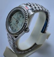 Rolex Day-Date Diamond Bezel ICE BLUE Steel Swiss Automatic Watch - Image 4