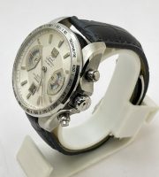 Tag Heuer Grand Carrera Calibre 17 Leather Strap White Swiss ETA 7750 Valjoux Movement Automatic Watch - Image 4