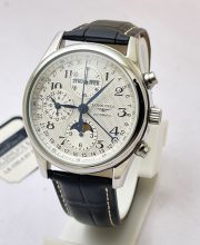 Longines Master Collection Steel Leather Strap Swiss ETA 7750 VALJOUX Automatic Watch - Image 3