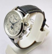 Longines Master Collection Steel Leather Strap Swiss ETA 7750 VALJOUX Automatic Watch - Image 4