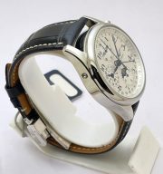 Longines Master Collection Steel Leather Strap Swiss ETA 7750 VALJOUX Automatic Watch - Image 5