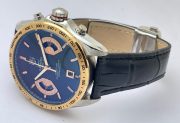 Tag Heuer Grand Carrera Calibre 17 Black Rose Gold Leather Strap Watch - Image 6