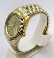 Rolex Day-Date Roman Mark Golden Swiss Automatic Watch - Image 3