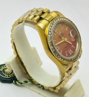 Rolex Day-Date Carnelian Gold Swiss Automatic Watch - Image 4