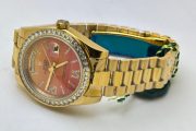 Rolex Day-Date Carnelian Gold Swiss Automatic Watch - Image 5