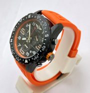 Breitling Endurance Pro Chronometer Orange Rubber Strap Watch - Image 3
