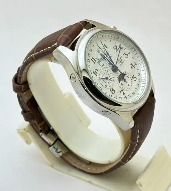 Longines Master Collection Leather Strap Swiss Automatic Watch - Image 5