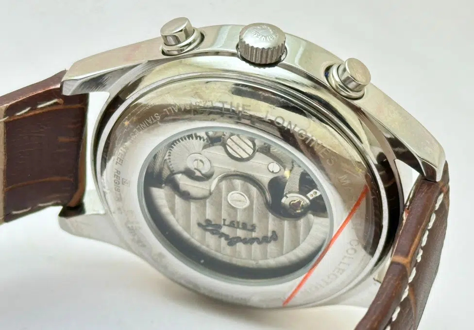 Longines Master Collection Leather Strap Swiss Automatic Watch - Image 8