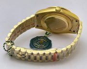 Rolex Day-Date Roman Mark Diamond Bezel Golden Swiss Automatic Watch - Image 6