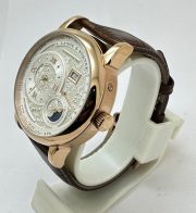 A. Lange & Shone Grand Lange 1 Moon Phase Rose Gold White Swiss Automatic Watch - Image 4