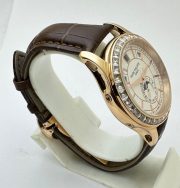 Patek Philippe Complications Annual Calendar White Diamond Bezel Swiss Automatic Watch - Image 5