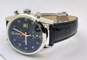 Tag Heuer Carrera Calibre 1887 Chronograph Black Leather Strap Watch - Image 6