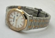 Audemars Piguet Royal Oak Diamond White Mother Of Pearl Dual Tone Ladies Watch - Image 6