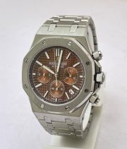 Audemars Piguet Chronometer Steel Brown Watch - Image 3