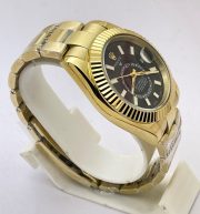 Rolex Sky Dweller Black Golden Swiss ETA Automatic Watch - Image 4