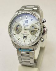 Tag Heuer Grand Carrera Calibre 17 RS 2 Mens White Full Steel Watch - Image 3