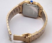 Cartier Santos 100 Black Rose Gold Swiss Automatic Watch - Image 6