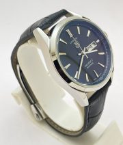 Tag Heuer Carrera Calibre 5 Day-Date Leather Strap Swiss Automatic Watch - Image 5