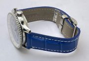 Breitling Navitimer Blue Leather Strap Swiss ETA Valjoux 7750 Automatic Watch - Image 6