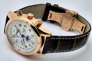 Longines Master Collection Rose Gold Leather Strap Swiss Automatic Watch - Image 5
