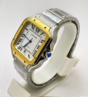 Cartier Santos 100 Dual Tone Swiss Automatic Watch - Image 4