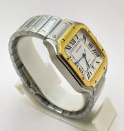 Cartier Santos 100 Dual Tone Swiss Automatic Watch - Image 5