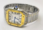 Cartier Santos 100 Dual Tone Swiss Automatic Watch - Image 6
