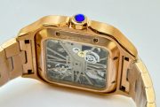 Cartier Santos Horloge Skeleton Rose Gold Watch - Image 8