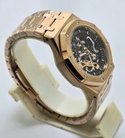 Audemars Piguet Royal Oak Rose Gold Skeleton Swiss Automatic Watch - Image 5
