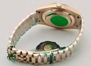 Rolex Day Date Green Aventurine Everrose Gold Swiss Automatic Watch - Image 6