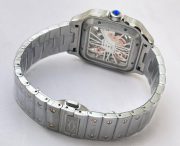 Cartier Santos Horloge Skeleton Rose Gold Bezel Watch - Image 7