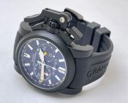 Graham Chronofighter Oversize Black Rubber Strap Watch - Image 6