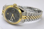 Rolex Date-Just Roman Mark Grey Dual Tone Swiss Automatic Watch - Image 5