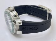 Oris Aquis Chronograph Green Black Rubber Strap Watch - Image 6