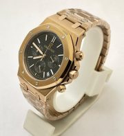 Audemars Piguet Chronometer Rose Gold Black Watch - Image 4
