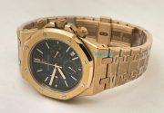 Audemars Piguet Chronometer Rose Gold Black Watch - Image 6