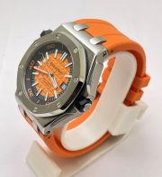 Audemars Piguet Diver Orange Rubber Strap Swiss Automatic Watch - Image 4