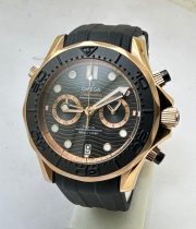 Omega Seamaster 300 Diver Chronograph Black Rubber Strap Limited Edition Watch - Image 2
