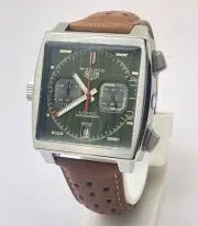 Tag Heuer Monaco Caliber 12 Green Watch - Image 3