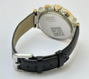 G C GUESS Collection Rose Gold Bezel Leather Strap Watch - Image 7