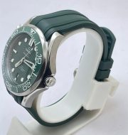 Omega Seamaster 50th Anniversary Green Rubber Strap Swiss Automatic Watch - Image 4