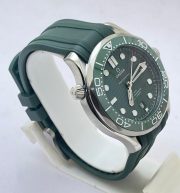 Omega Seamaster 50th Anniversary Green Rubber Strap Swiss Automatic Watch - Image 5
