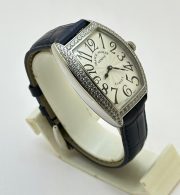 Franck Muller Cintrée Curvex Blue Strap Ladies Watch - Image 5