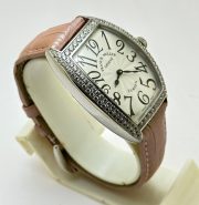 Franck Muller Cintrée Curvex Pink Strap Ladies Watch - Image 4